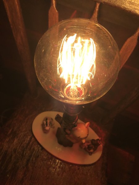 画像15: 70s Vintage Disney Winnie The Pooh Lamp (A485) (15)