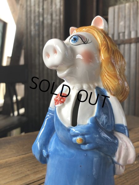 画像10: 70s Vintage Sigma Muppets Miss Piggy Coin Bank (A487)   (10)