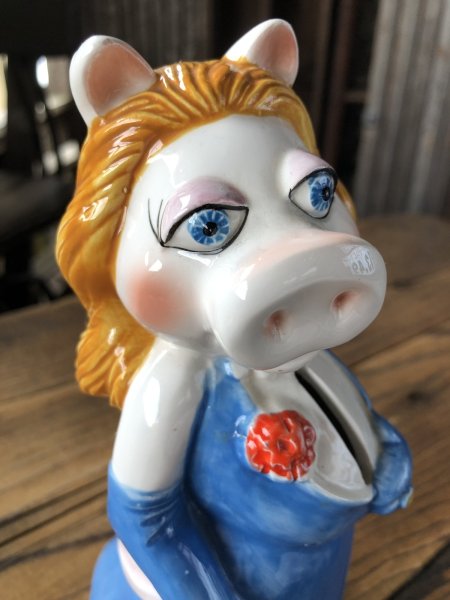 画像7: 70s Vintage Sigma Muppets Miss Piggy Coin Bank (A487)   (7)