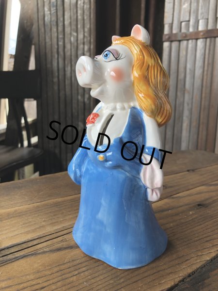 画像3: 70s Vintage Sigma Muppets Miss Piggy Coin Bank (A487)   (3)