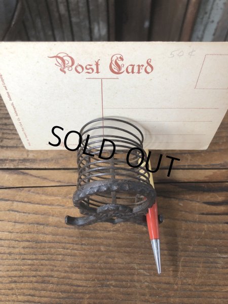 画像12: Antique K Diamond Victorian Cast Iron Letter Holder (A503)   (12)