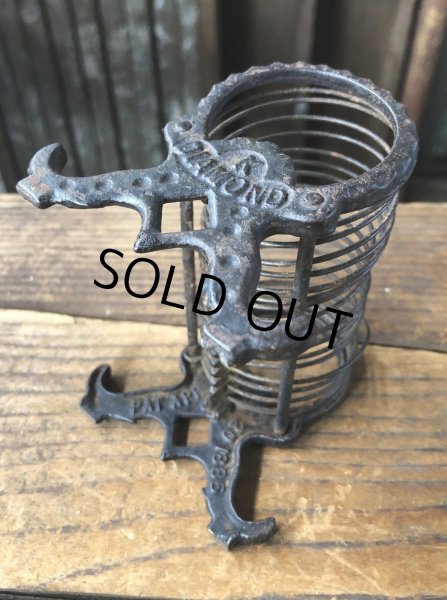 画像9: Antique K Diamond Victorian Cast Iron Letter Holder (A503)   (9)