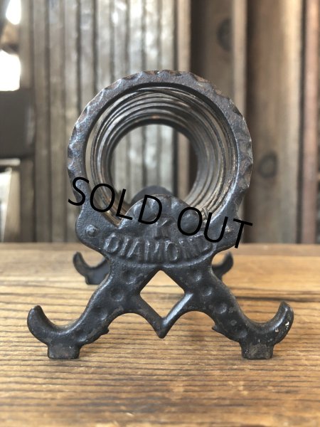 画像1: Antique K Diamond Victorian Cast Iron Letter Holder (A503)   (1)