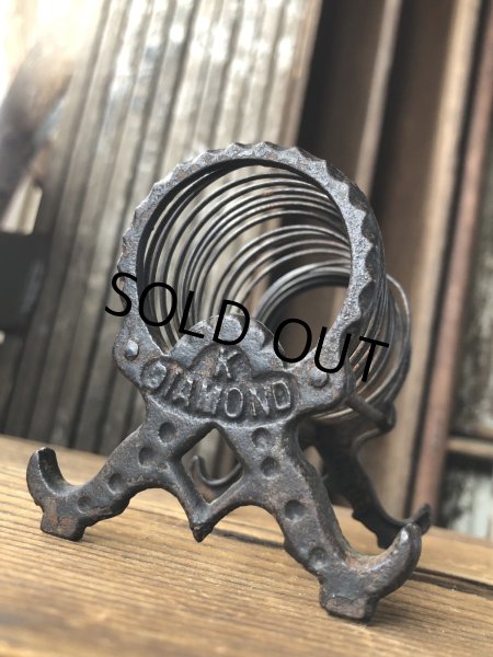 画像5: Antique K Diamond Victorian Cast Iron Letter Holder (A503)   (5)