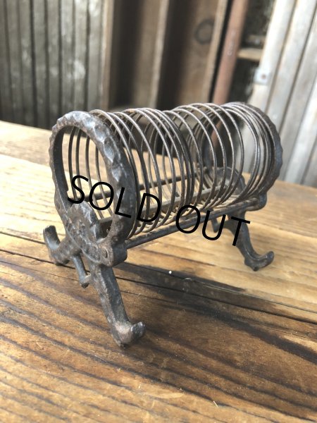 画像4: Antique K Diamond Victorian Cast Iron Letter Holder (A503)   (4)