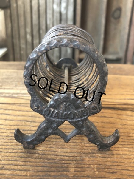 画像6: Antique K Diamond Victorian Cast Iron Letter Holder (A503)   (6)