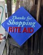 画像1: Vintage Advertising RITE AID Store Display Sign Thanks for Shopping (A504)   (1)