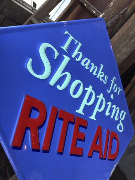 画像4: Vintage Advertising RITE AID Store Display Sign Thanks for Shopping (A504)   (4)