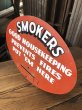 画像4: 50s Vintage Smokers Gas Station Heavy Metal Display Sign (A505)    (4)