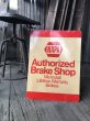 画像1: Vintage NAPA Authorized Brake Shop Double Sided Sign (A506)   (1)