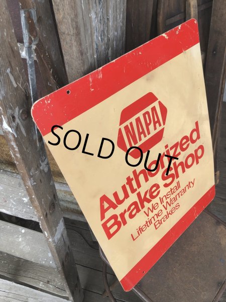 画像5: Vintage NAPA Authorized Brake Shop Double Sided Sign (A506)   (5)