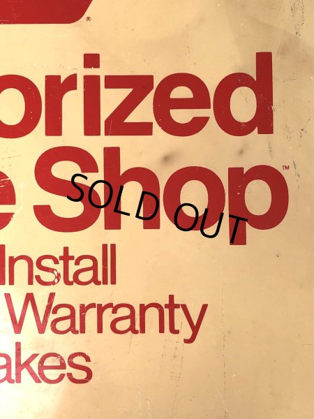 画像4: Vintage NAPA Authorized Brake Shop Double Sided Sign (A506)   (4)