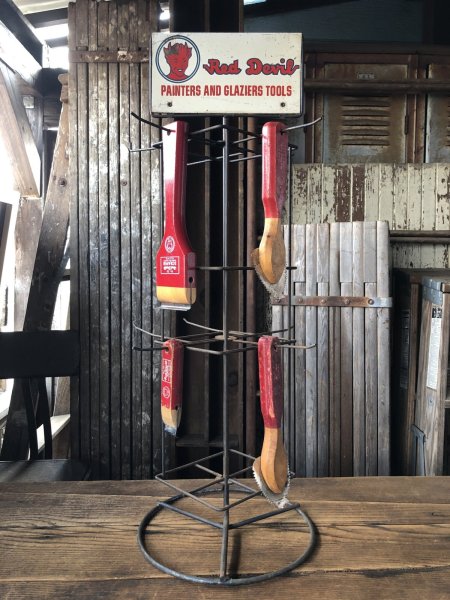 画像13: Vintage Advertising Red Devil Paint Painters And Glaziers Tool Store Display Rack HTF!!! (A509)   (13)