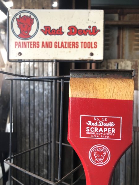 画像19: Vintage Advertising Red Devil Paint Painters And Glaziers Tool Store Display Rack HTF!!! (A509)   (19)