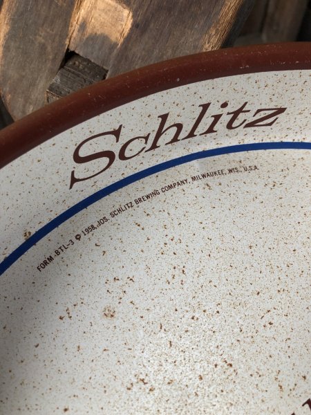 画像2: 50s Vintage Schlitz Beer Metal Tray (A513) (2)
