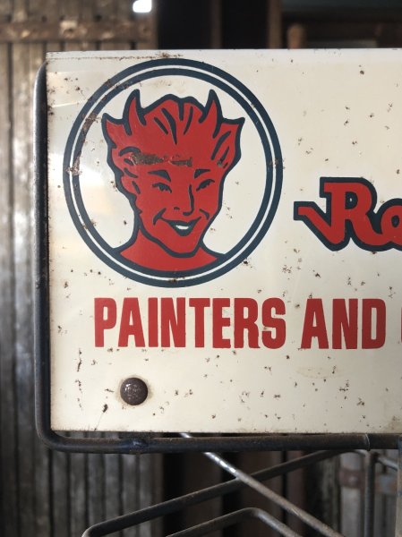 画像2: Vintage Advertising Red Devil Paint Painters And Glaziers Tool Store Display Rack HTF!!! (A509)   (2)