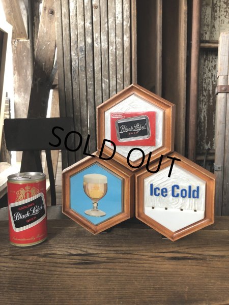 画像23: 60s Vintage CARLING Black Label Beer Ice Cold Counter Top Store Display Light Sign (A517)  (23)