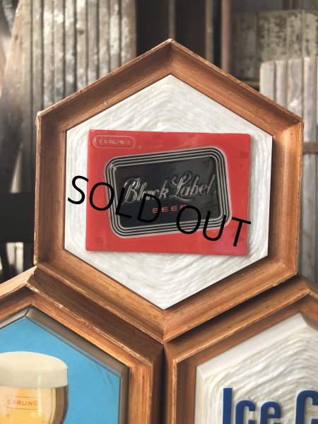画像5: 60s Vintage CARLING Black Label Beer Ice Cold Counter Top Store Display Light Sign (A517)  (5)