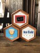 画像1: 60s Vintage CARLING Black Label Beer Ice Cold Counter Top Store Display Light Sign (A517)  (1)