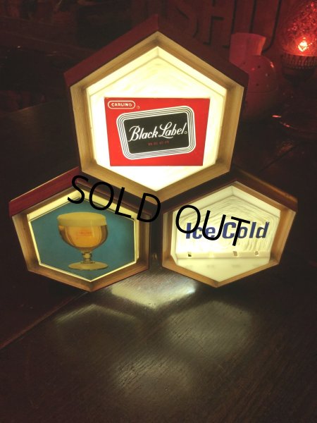 画像22: 60s Vintage CARLING Black Label Beer Ice Cold Counter Top Store Display Light Sign (A517)  (22)