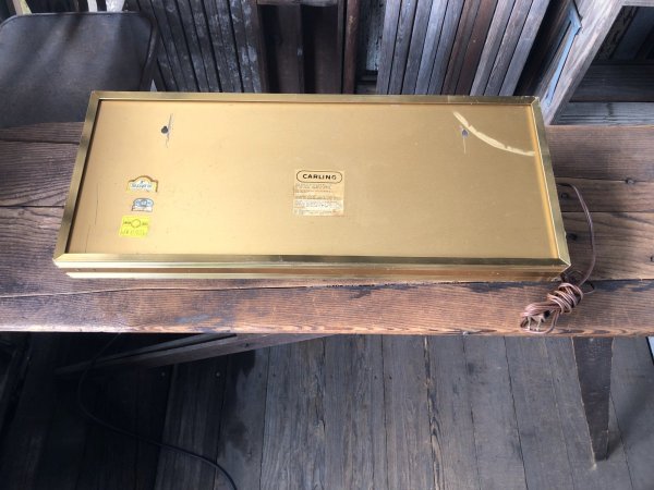 画像19: 60s Vintage CARLING Black Label Beer People Like It! Store Display Light Sign (A518)  (19)