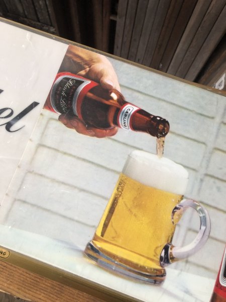 画像12: 60s Vintage CARLING Black Label Beer People Like It! Store Display Light Sign (A518)  (12)