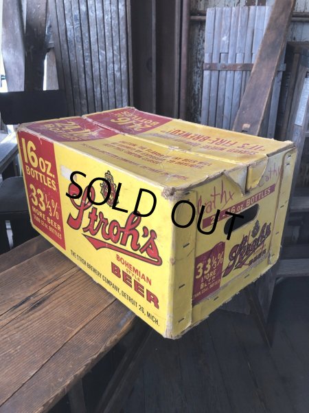 画像2:  Vintage Advertising STROH Brewery Bohemian Beer Waxboard Boxe Case Crate (A519) (A513) (2)