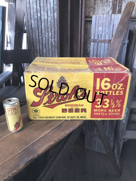 画像13:  Vintage Advertising STROH Brewery Bohemian Beer Waxboard Boxe Case Crate (A519) (A513) (13)