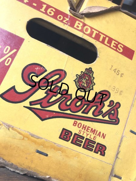 画像8:  Vintage Advertising STROH Brewery Bohemian Beer Waxboard Boxe Case Crate (A519) (A513) (8)