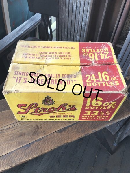 画像3:  Vintage Advertising STROH Brewery Bohemian Beer Waxboard Boxe Case Crate (A519) (A513) (3)