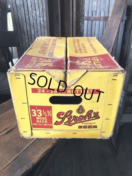 画像4:  Vintage Advertising STROH Brewery Bohemian Beer Waxboard Boxe Case Crate (A519) (A513) (4)
