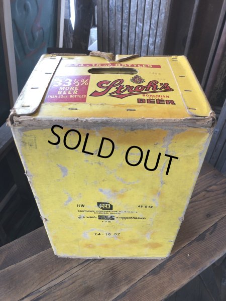 画像7:  Vintage Advertising STROH Brewery Bohemian Beer Waxboard Boxe Case Crate (A519) (A513) (7)