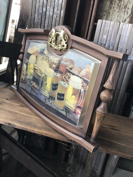 画像8: 70s Vintage CARLING Black Label Beer Store Display Light Up Wall Sign (A519)  (8)