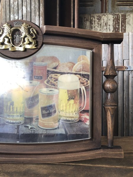 画像12: 70s Vintage CARLING Black Label Beer Store Display Light Up Wall Sign (A519)  (12)