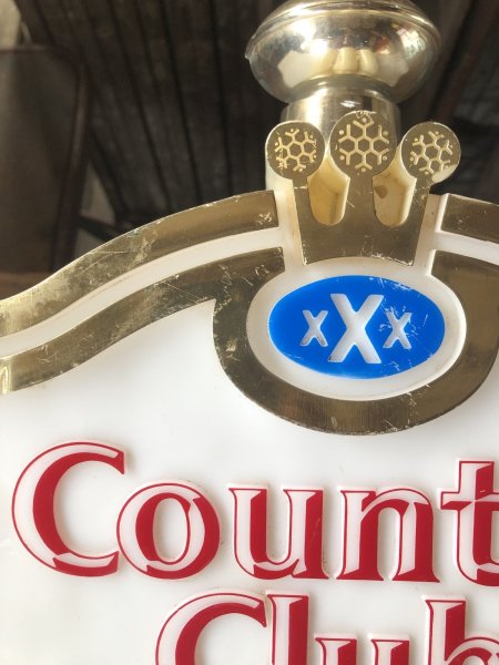 画像8: 70s Vintage Advertising XXX Country Club Malt Liquor Beer Lighted Store Display Sign (A520)  (8)