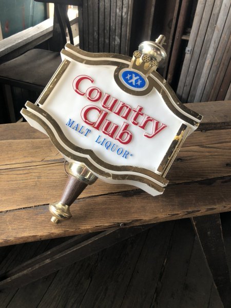 画像6: 70s Vintage Advertising XXX Country Club Malt Liquor Beer Lighted Store Display Sign (A520)  (6)