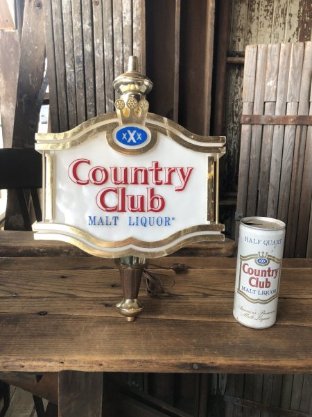 画像24: 70s Vintage Advertising XXX Country Club Malt Liquor Beer Lighted Store Display Sign (A520)  (24)