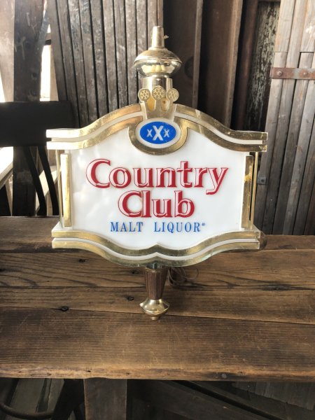 画像2: 70s Vintage Advertising XXX Country Club Malt Liquor Beer Lighted Store Display Sign (A520)  (2)