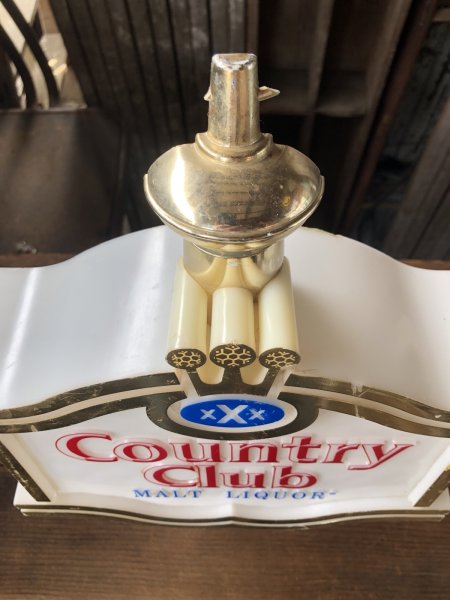 画像14: 70s Vintage Advertising XXX Country Club Malt Liquor Beer Lighted Store Display Sign (A520)  (14)