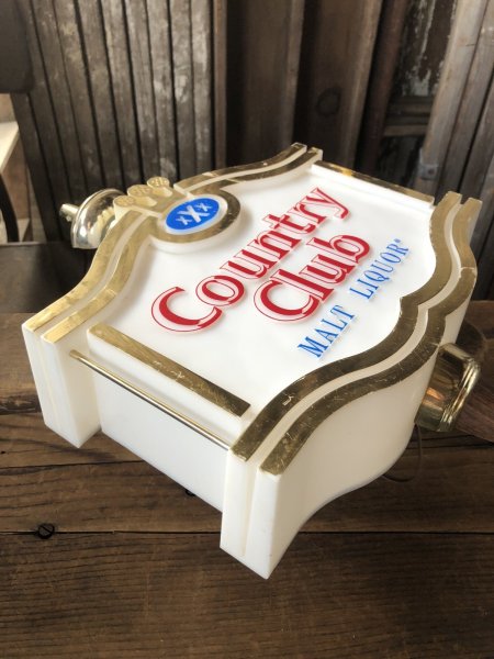 画像11: 70s Vintage Advertising XXX Country Club Malt Liquor Beer Lighted Store Display Sign (A520)  (11)