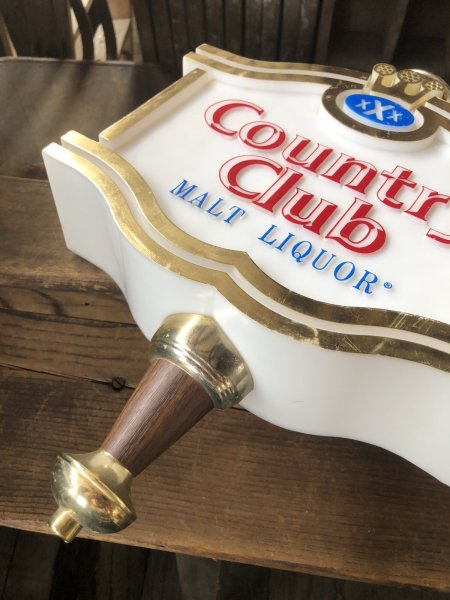 画像10: 70s Vintage Advertising XXX Country Club Malt Liquor Beer Lighted Store Display Sign (A520)  (10)