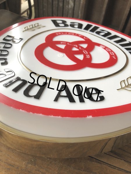 画像14: 60s Vintage BALLANTINE Beer and Ale Lighted Sign (A521)  (14)