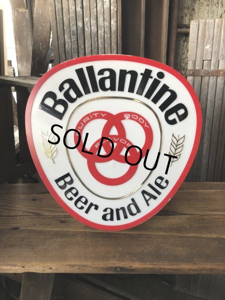 画像25: 60s Vintage BALLANTINE Beer and Ale Lighted Sign (A521)  (25)