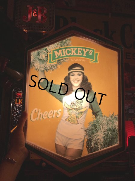 画像14: 80s Vintage Mickeys Fine Malt Liquor Lighted Beer Store Display Sign Cheers (A522)  (14)