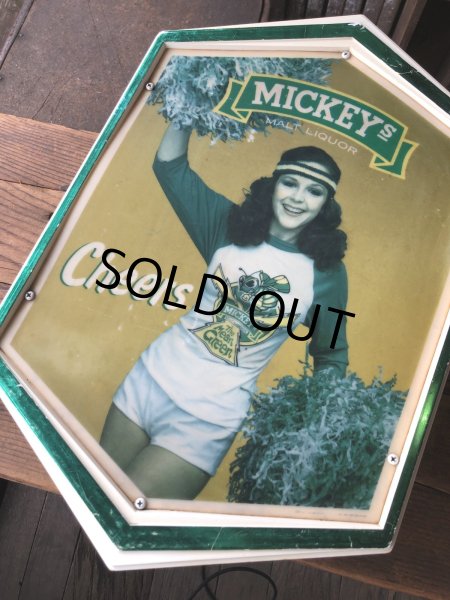 画像7: 80s Vintage Mickeys Fine Malt Liquor Lighted Beer Store Display Sign Cheers (A522)  (7)