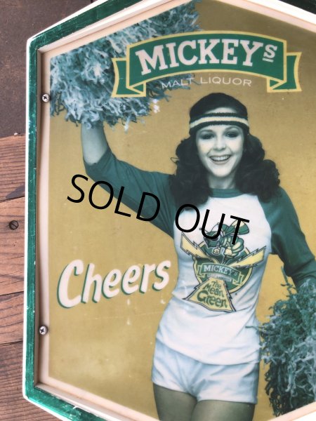 画像8: 80s Vintage Mickeys Fine Malt Liquor Lighted Beer Store Display Sign Cheers (A522)  (8)