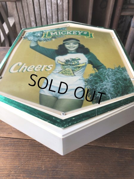 画像6: 80s Vintage Mickeys Fine Malt Liquor Lighted Beer Store Display Sign Cheers (A522)  (6)