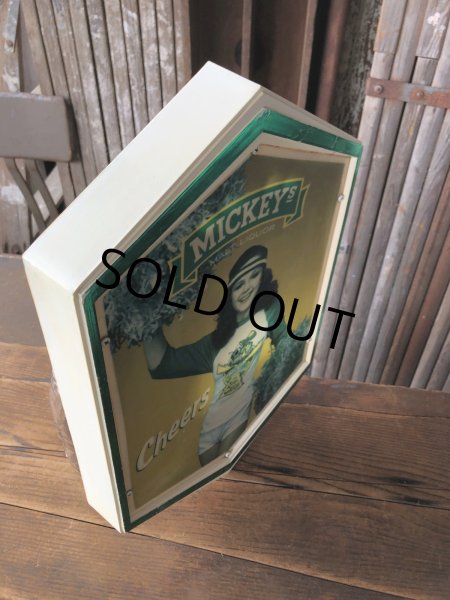 画像5: 80s Vintage Mickeys Fine Malt Liquor Lighted Beer Store Display Sign Cheers (A522)  (5)