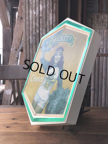 画像3: 80s Vintage Mickeys Fine Malt Liquor Lighted Beer Store Display Sign Cheers (A522)  (3)
