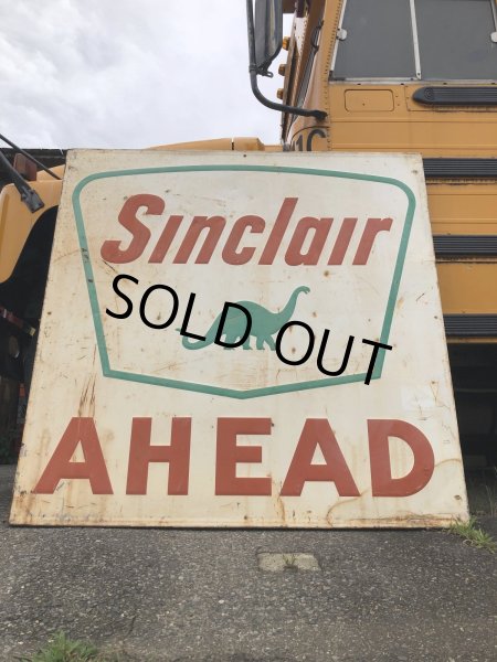 画像16: Vintage Original Sinclair Gasoline A HEAD Dino Huge Road Sign HTF! (A532) (16)